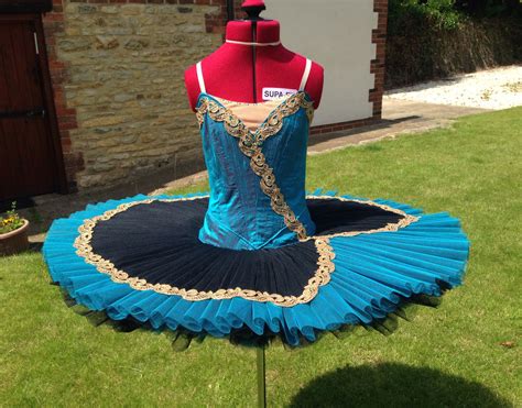 Blue And Black Ballet Tutu 15 Layer Pancake Skirt Made By Sewn By