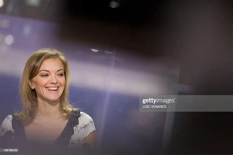 French Journalist Maya Lauque Hosts The Le Forum De Linfo Tv Show