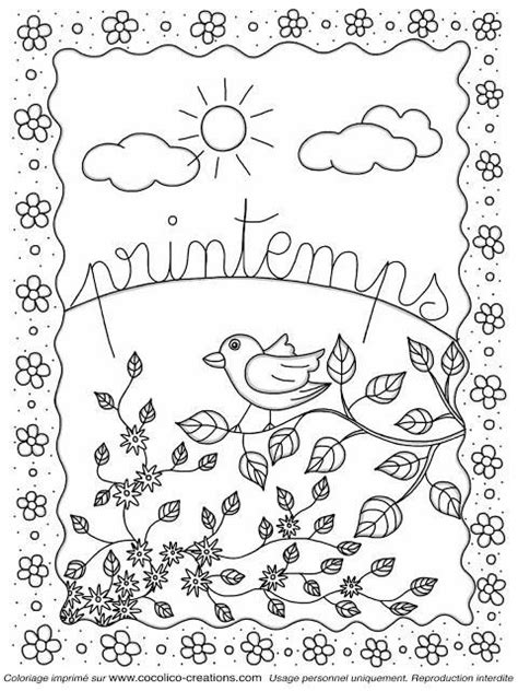 A Coloring Page With The Word Summer And A Bird Sitting On A Branch In