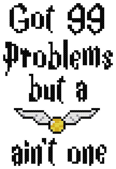 Finished up three more characters on my harry potter piece. 99 Problems Harry Potter Cross Stitch Pattern - NERDpillo