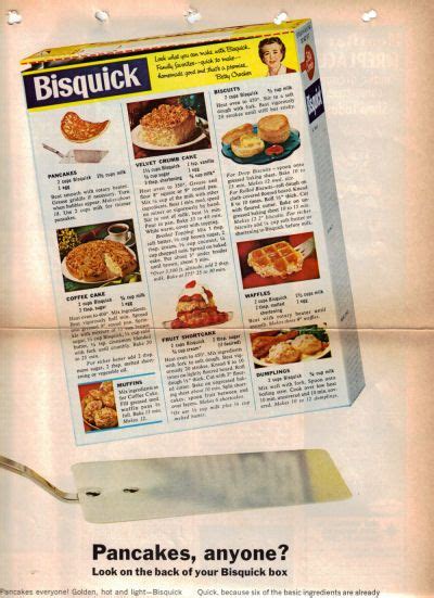 8 Vintage Bisquick Box Recipes Click To View Larger Bisquick Waffles