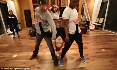 Jennifer Lopez Preps For World Of Dance With Co Stars Daily Mail Online