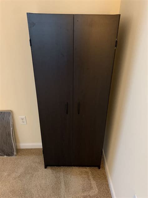 They are made of wood and can also be used for storing clothing. ClosetMaid Pantry Cabinet, Espresso for Sale in Anaheim ...