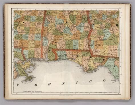Mississippi Alabama Florida Georgia David Rumsey Historical Map