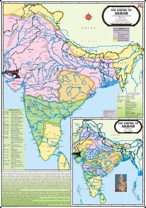 The Empire Of Akbar Map Dimensions X Centimeter Cm At Best Price In Delhi Vidya