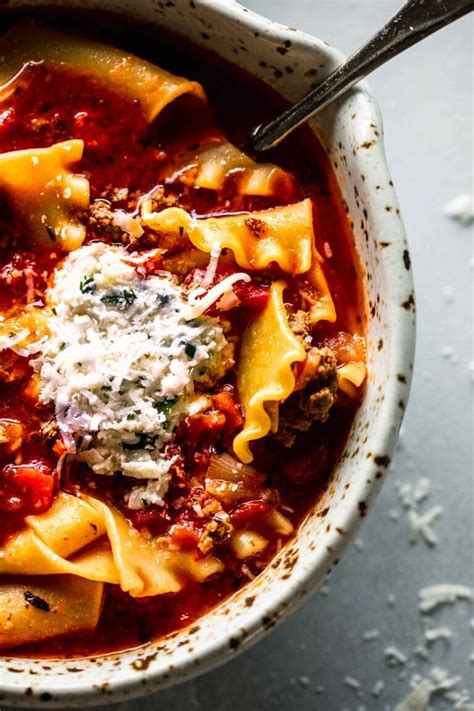 Instant Pot Lasagna Soup Easy Minute Recipe