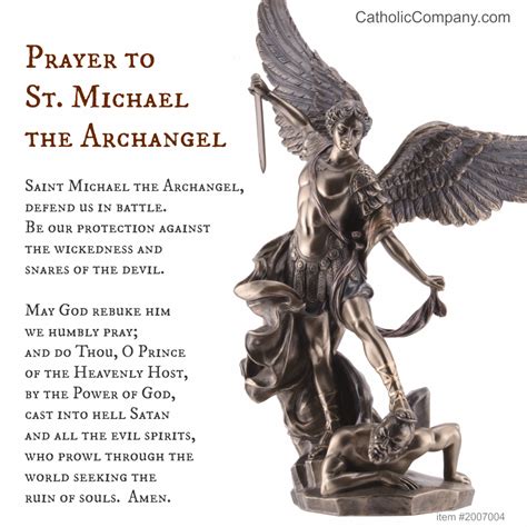 St Michael The Archangel Prayer The Catholic Company®