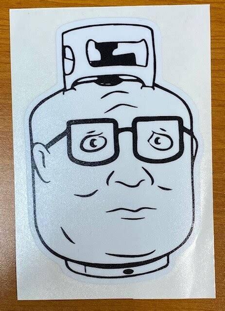King Of The Hill Propane Hank Sticker Vector File Downloads Carpy S Print Co