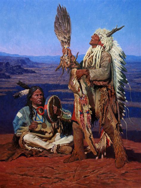 A Song For All Races Western Art Paintings Native American Paintings Indian Paintings