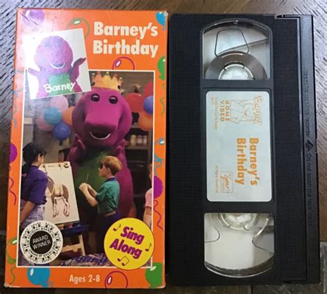Barney Barney S Birthday 1999 Vhs Barney Birthday Bar