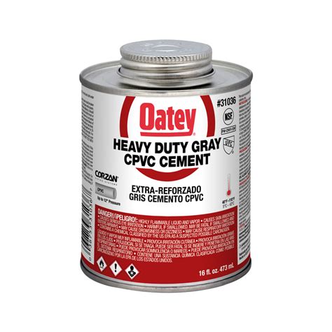 Oatey Heavy Duty Gray Cpvc Cement Oatey