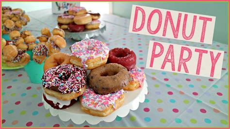 Donut Party Easy Birthday Party Idea Youtube