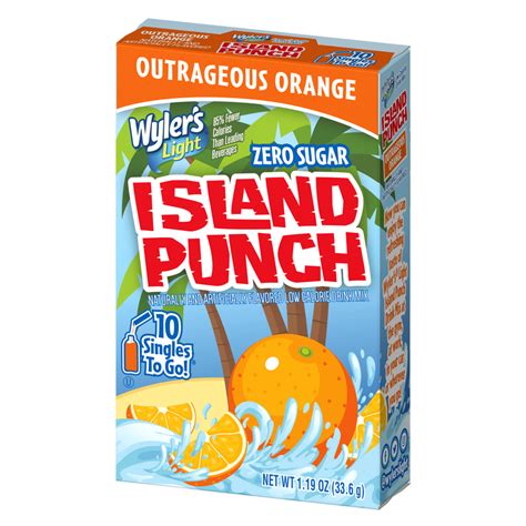 Wylers Island Punch Outrageous Orange Water Drink Mix 1 Ct