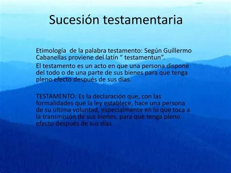 PPT Sucesión testamentaria PowerPoint Presentation free download