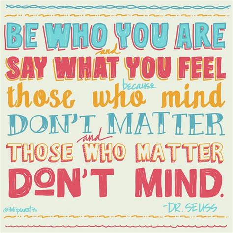 Be Who You Are Dr Seuss Typography Itslilpeanut Flickr