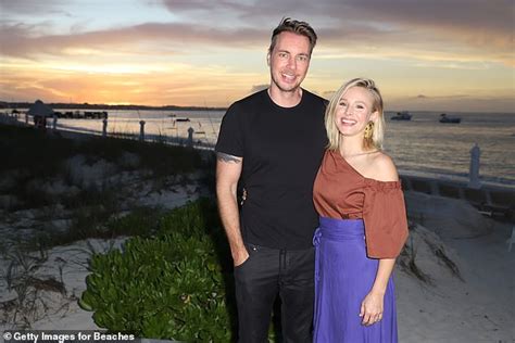 dax shepard jokes he has a three way marriage with kristen bell and his podcast co host monica