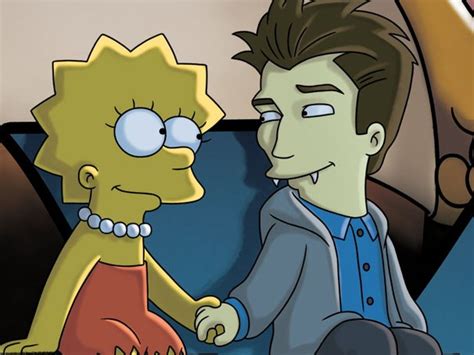 Rede Globo Os Simpsons Os Simpsons Lisa Recebe A Visita Do Vampiro Edward Da Saga Crepúsculo