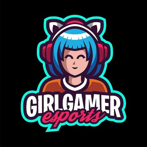 Premium Vector Girl Gamer Mascot Gaming Logo
