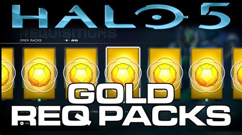 Halo 5 Guardians Gold Req Pack Opening 32 Gold Req Packs Youtube