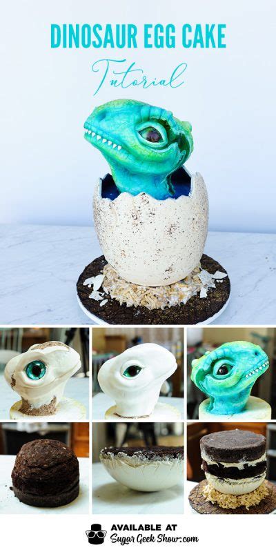 Dinosaur Egg Cake Tutorial Sugar Geek Show