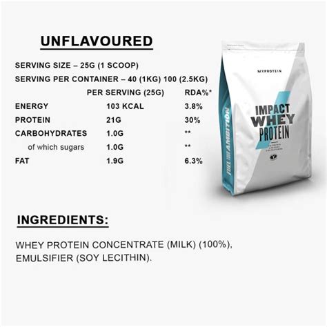 Myprotein Impact Whey Protein Unflavoured 1kg Ind Jiomart