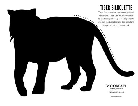Tiger Collage Moomah The Magazine Tiger Silhouette Silhouette