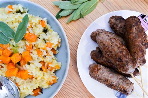 recipe lamb koftas with butternut squash risotto and roasted cauliflower and sprouts slummy