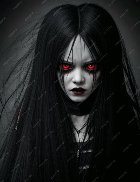 Premium Ai Image Scary Creepy Girl From Horror Movies