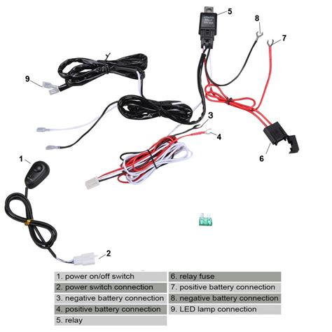 As no starter is used in the case of electronic ballast application, the wiring diagram is slightly different. New High Quality Universal12V40A Car Fog Light Wiring Harness Kit Loom For LED Work Driving ...