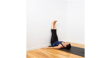 Legs Up The Wall Relaxing Wall Yoga Sequence Popsugar Fitness Photo