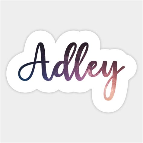 Adley Space Design Adley Sticker Teepublic