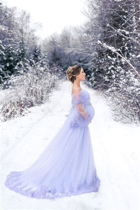 Winter Wonderland Maternity Art Of You Photography Mammaklänning Gravidbilder