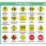 Traffic Sign Collection Warning Road Signs Stock Illustration 
