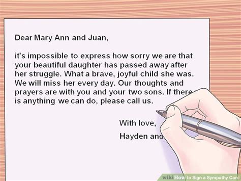 3 Ways To Sign A Sympathy Card Wikihow