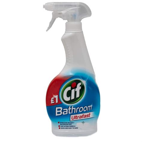 Cif Bathroom Ultrafast čistič Do Koupelny Ve Spreji 450ml Drogerie