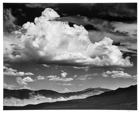 Ansel Adams White Mountain Range Thunderclouds From The Buttermilk