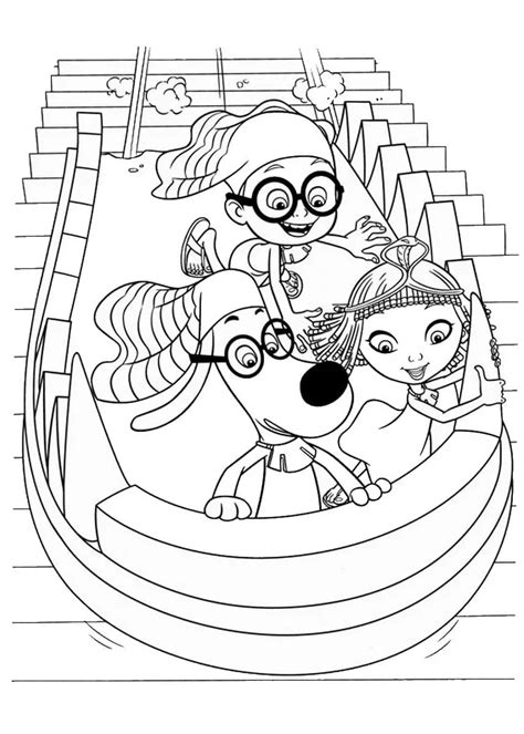Mr Peabody And Sherman Coloring Coloring Pages Coloring Cool