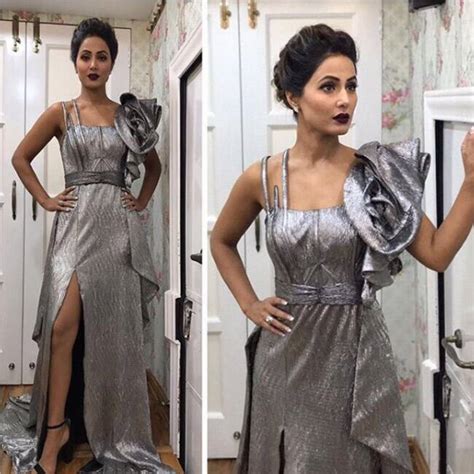 Hina Khan In An Off Shoulder Top And Mini Skirt Inside Bigg Boss House 8 Most Stylish Looks Of
