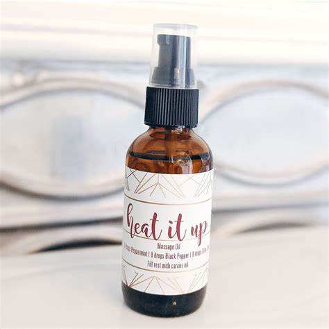 Heat Things Up Massage Oil Etsy