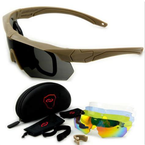 Anti Impacttactical Military Goggles Customizable Color Uv400 High Impact