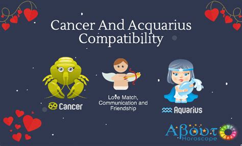 In and out of bed, this couple will create a heavenly or hellish connection! Aquarius and cancer compatibility friendship