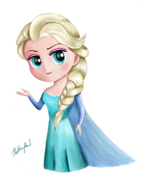 Frozen Elsa Chibi Updated By Thekissinghand On Deviantart