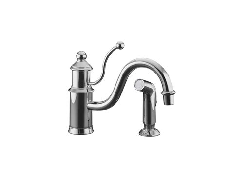 A sleek hybrid of functionality and contemporary design, the karbon kitchen sink faucet delivers water exactly where you want it. KOHLER Antique Single-Control Kitchen Sink Faucet In ...
