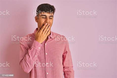 Young Indian Man Wearing Elegant Shirt Standing Over Isolated Pink