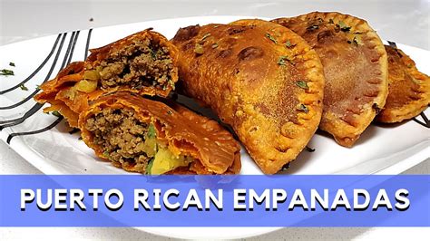 How To Make Puerto Rican Empanadas Empanadillas Youtube