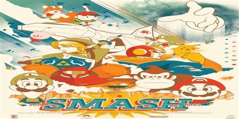 Cool Retro Poster For Super Smash Bros 64 Smashbros