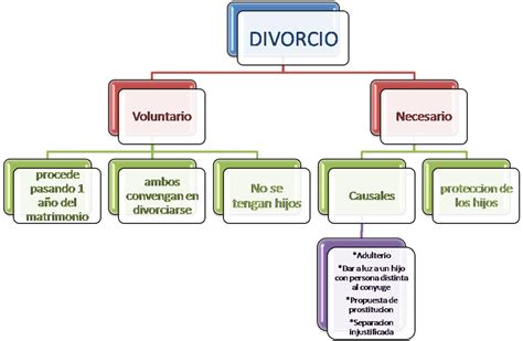 Universalidad Del Derecho Mapa Mental De Divorcio Necesario Paola