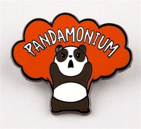 Pandamonium Funny Life Is Good Enamel Pins