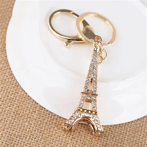 Eiffel Tower Keychain For Keys Souvenirs Paris Tour Eiffel Rhinestone