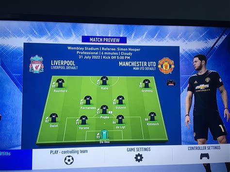 2022 Man U Squad As A Player Rfifacareers